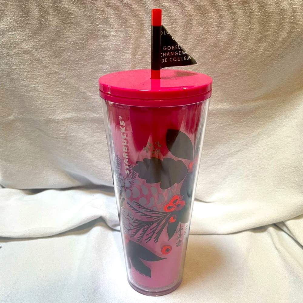 ❤️Starbucks Pink Color Changing Holiday Tumbler❤️ 2021
